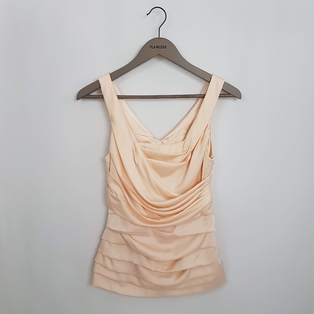 Express Pleated Rose Pink Blouse Top size XS